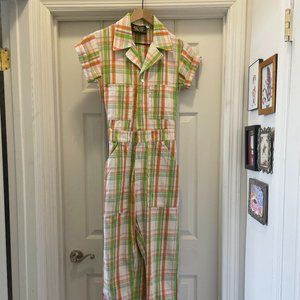 Big Bud Press  Spring Rainbow Plaid Jumpsuit - XS